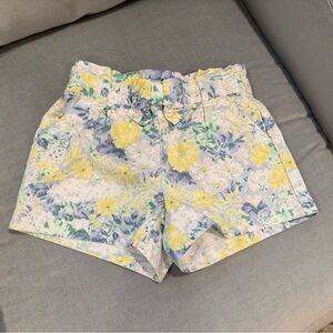 Janie and Jack Size 5 Elastic Waist Floral Shorts